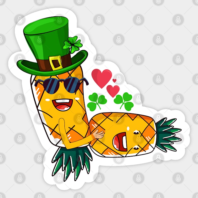 Leprechaun Upside Down Pineapple Having Sex Sticker by LemoBoy